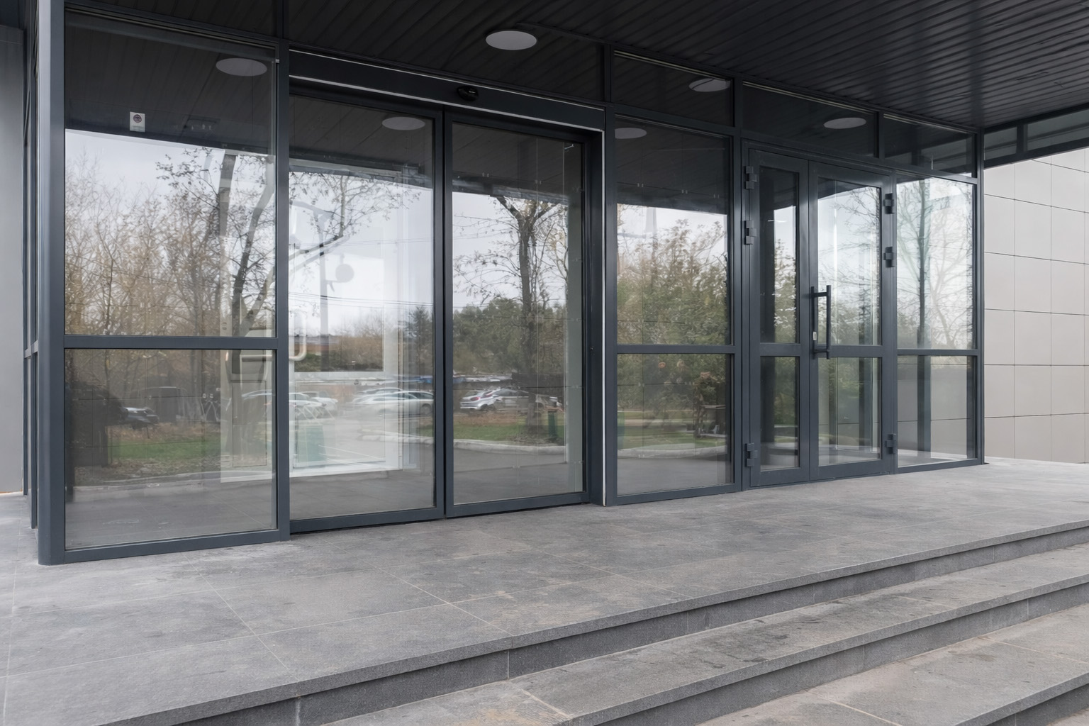 Автоматические двери для образовательного учреждения